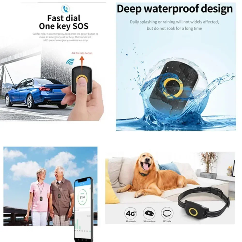 4G GPS Tracker Waterproof Pet  - Pet Gps Tracker Collar review and price